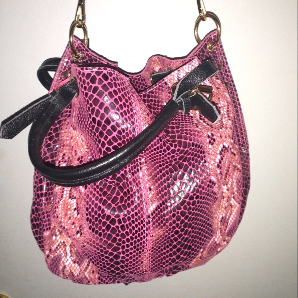 Beautiful Python Bright Pink &Cream,Blk - image 1